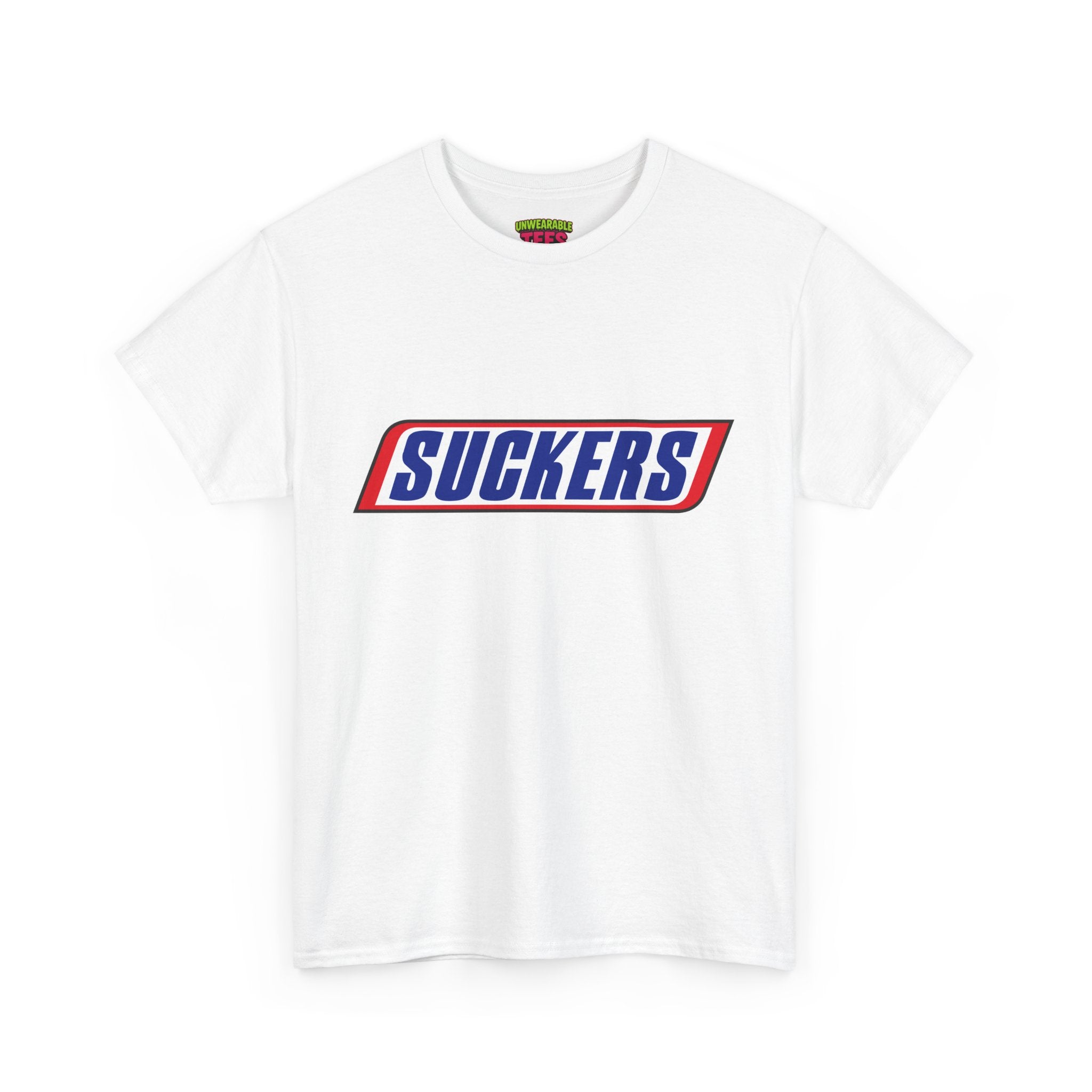 Snickers Parody Logo "Suckers" T-Shirt