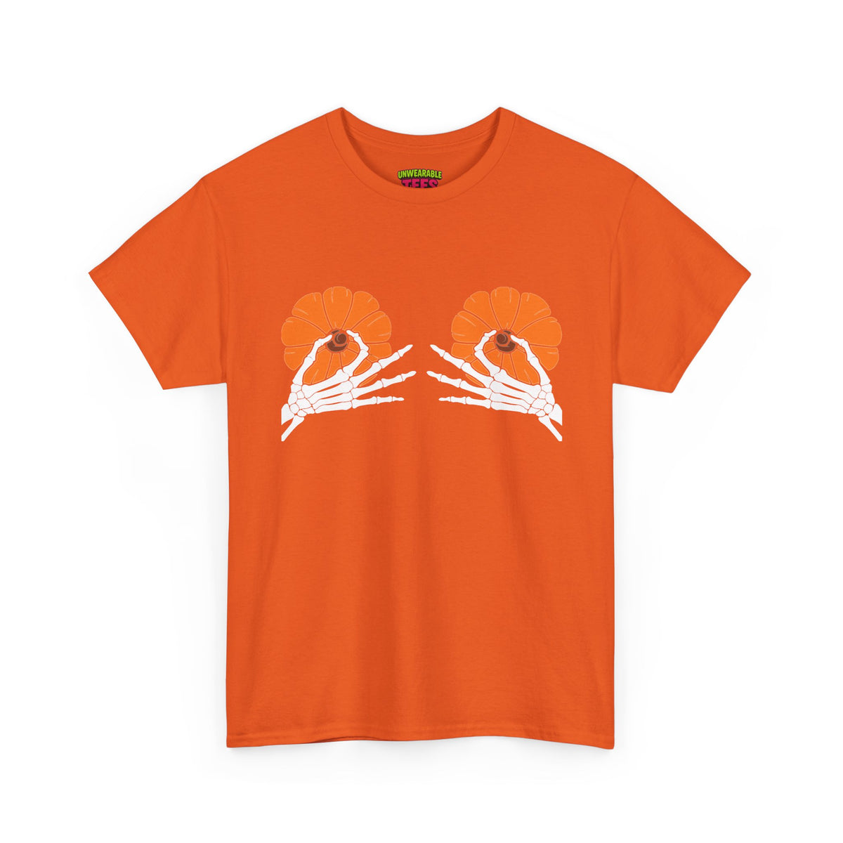 Pumpkin Boobs Inappropriate Halloween T-Shirt