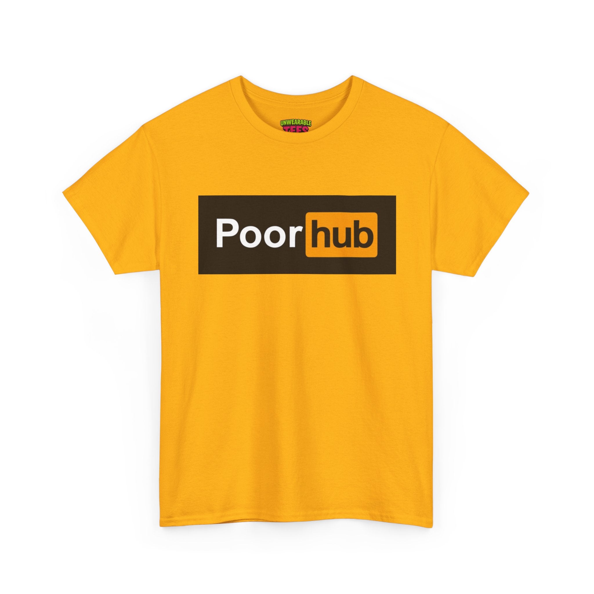 Pornhub Parody Logo "Poorhub" T-Shirt