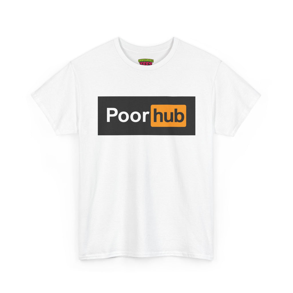 Pornhub Parody Logo "Poorhub" T-Shirt