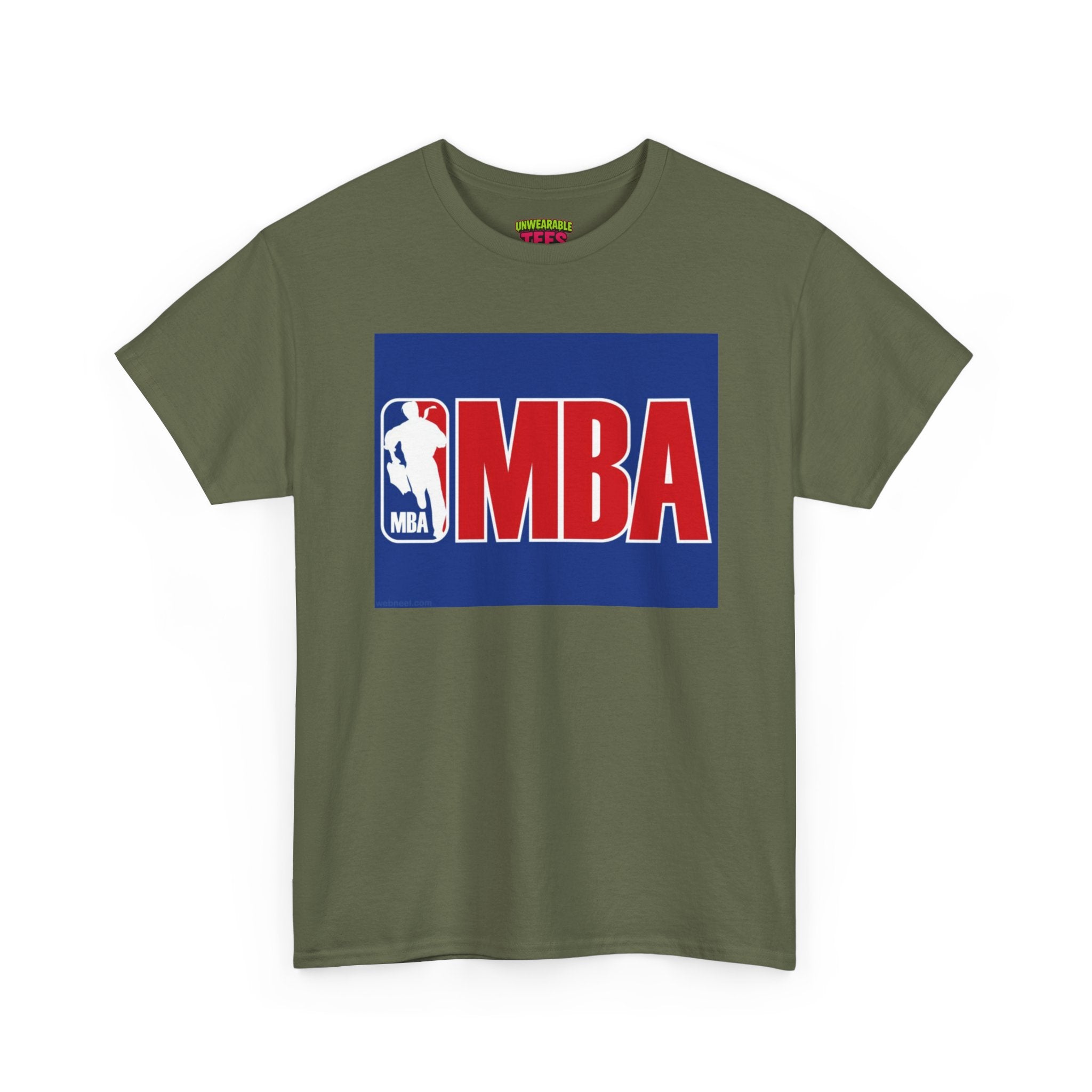 NBA Parody Logo "MBA" T-Shirt