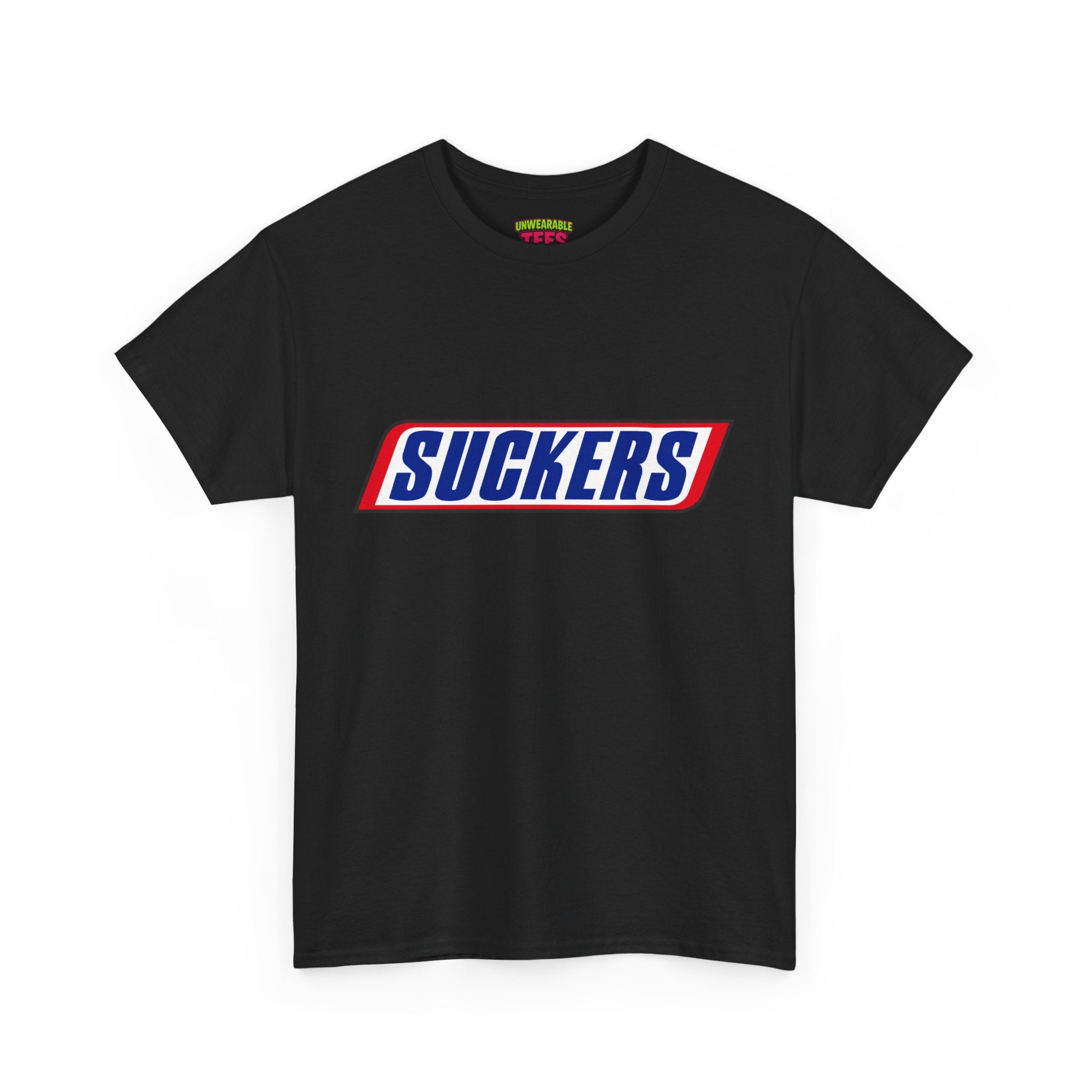 Snickers Parody Logo "Suckers" T-Shirt