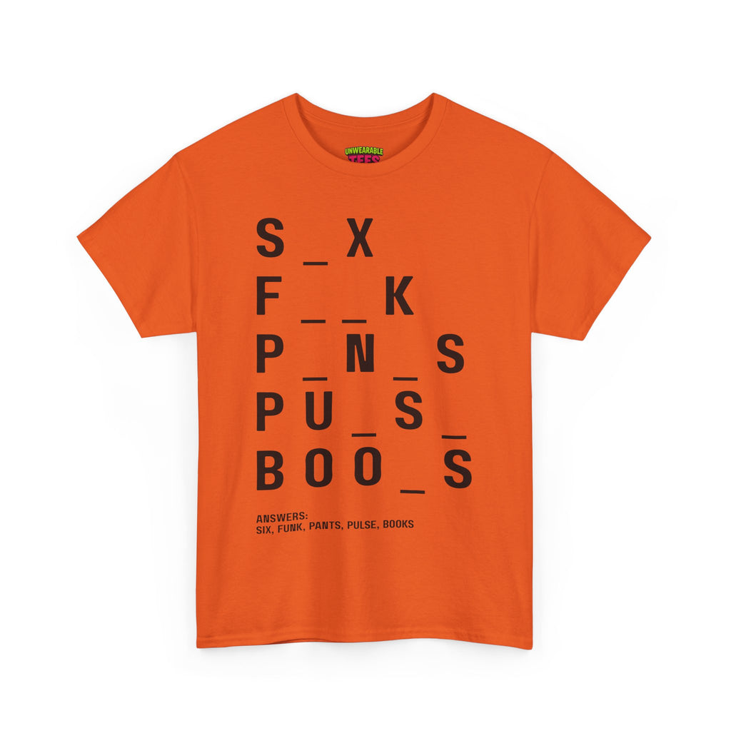 Funny NSFW Word Puzzles T-Shirt