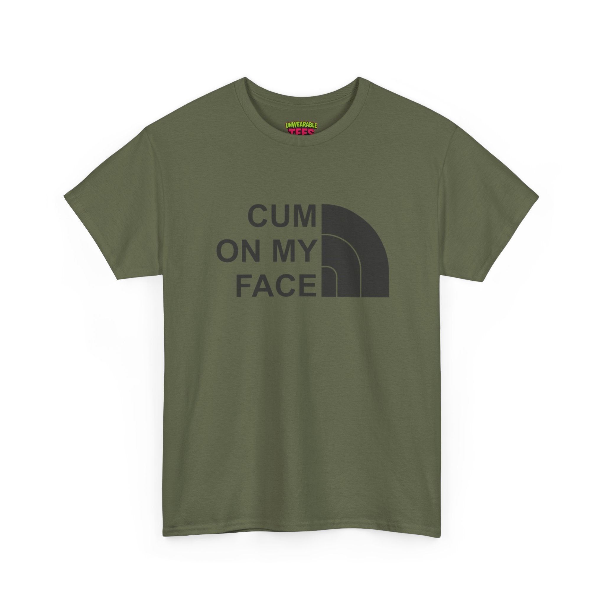 The North Face Parody Logo "C*m on My Face" T-Shirt