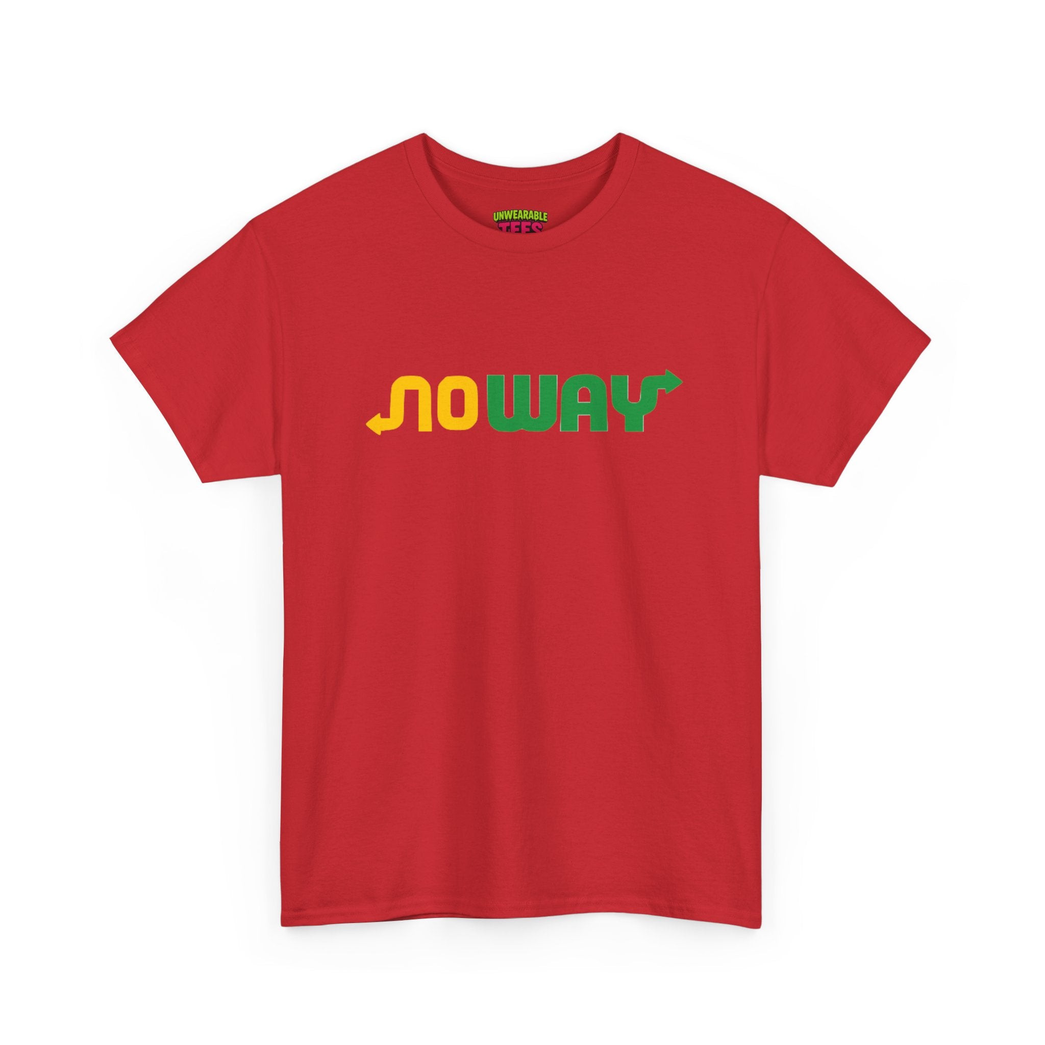 Subway Parody Logo "No way" T-Shirt