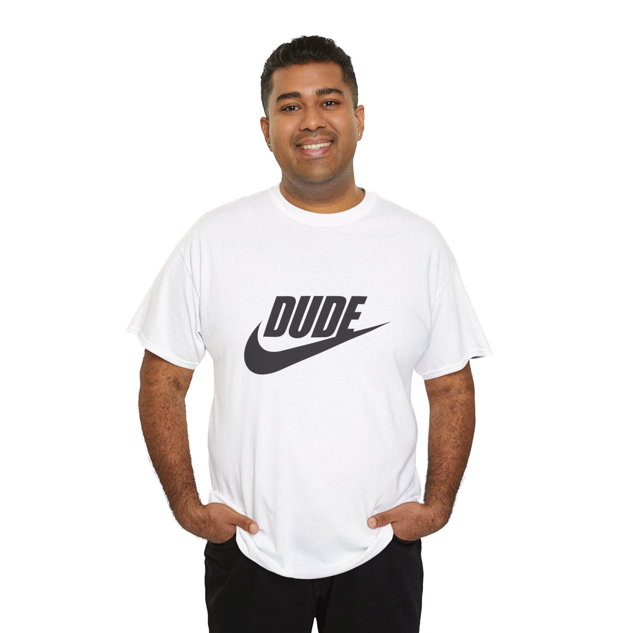Nike Parody Logo "Dude" T-Shirt