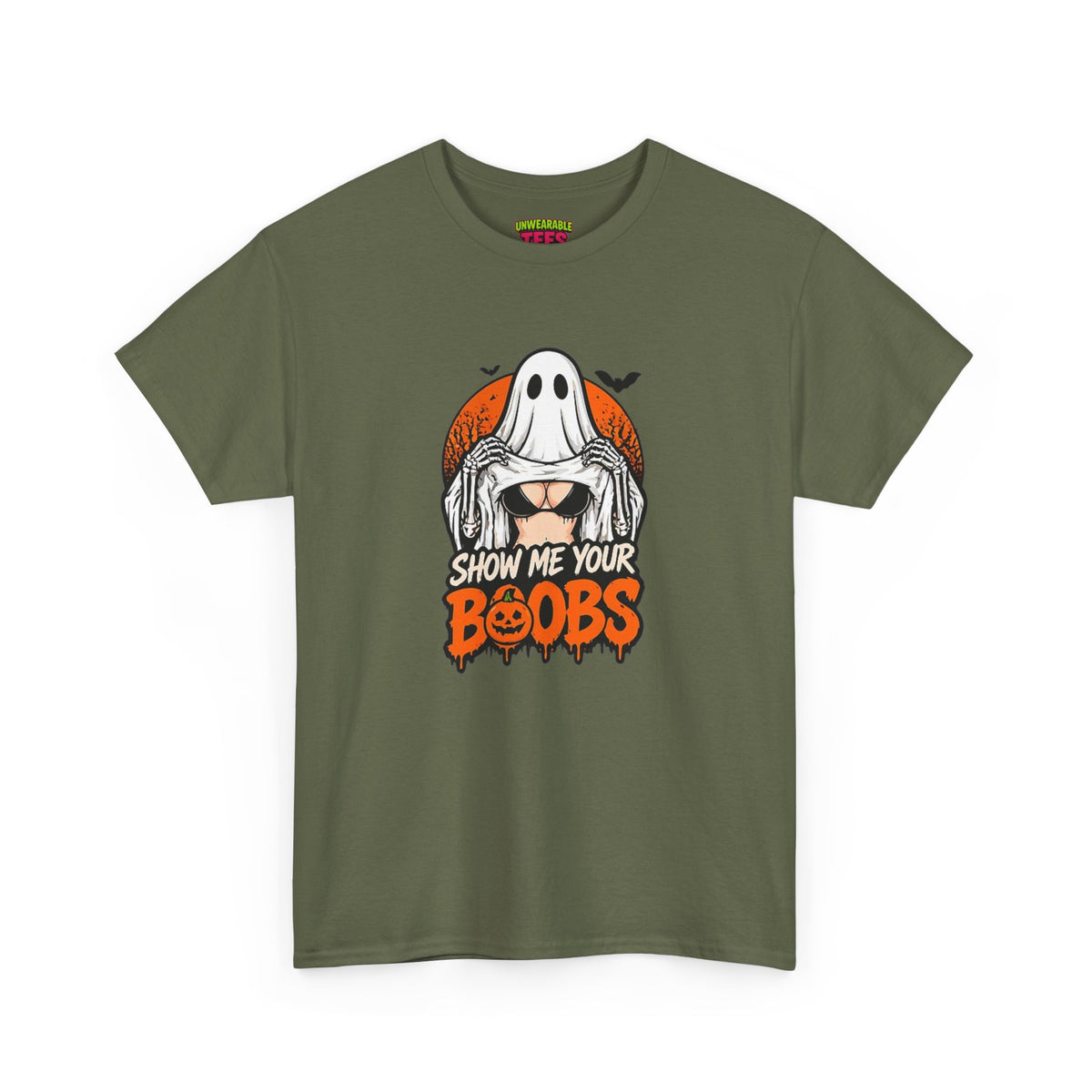Show Me Your Boobs Inappropriate Halloween T-Shirt