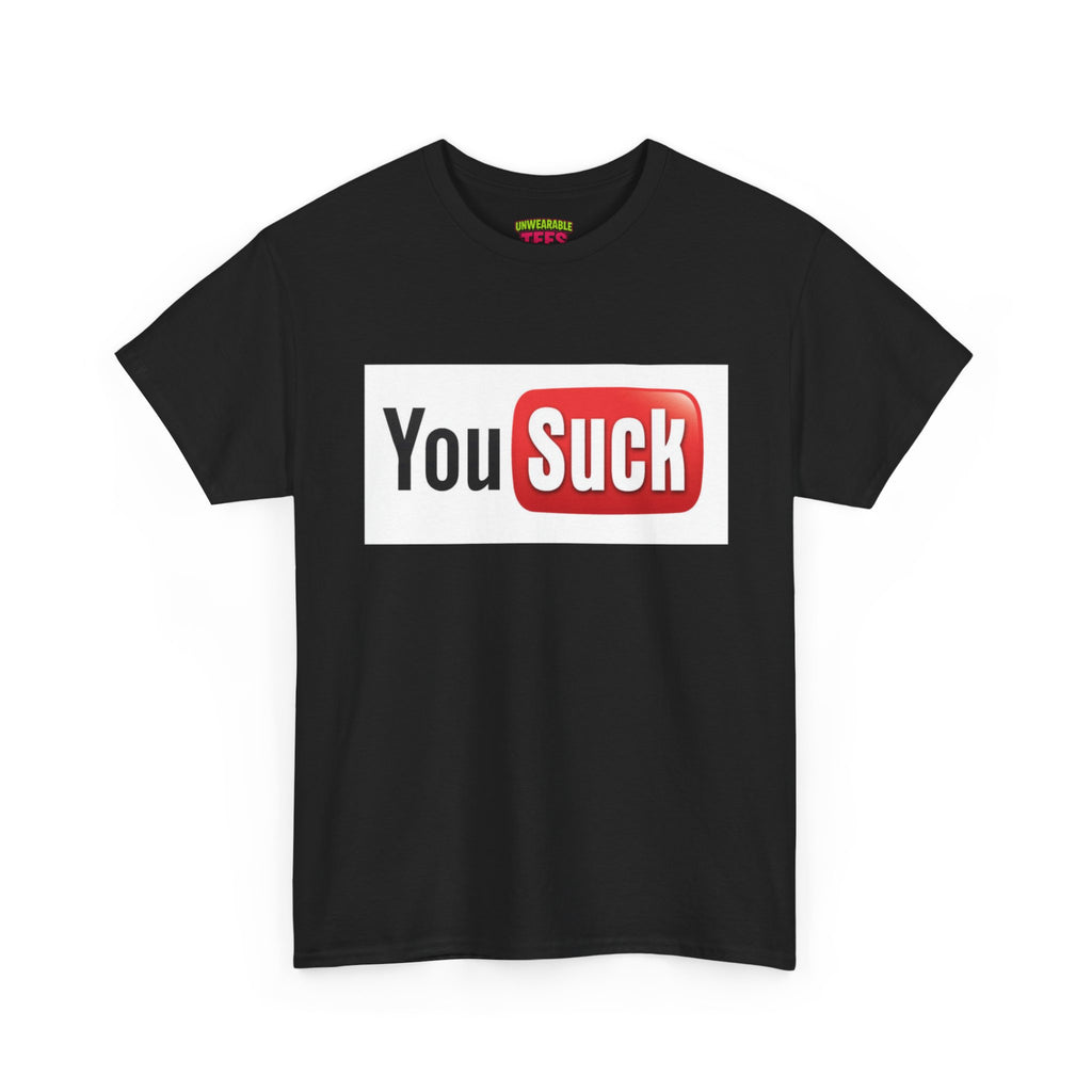 YouTube Parody Logo "YouSuck" T-Shirt