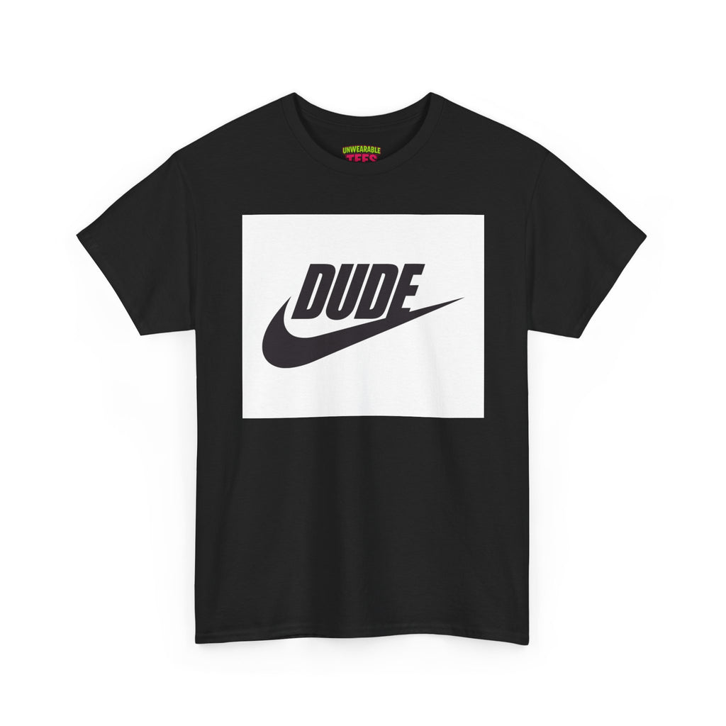 Nike Parody Logo "Dude" T-Shirt