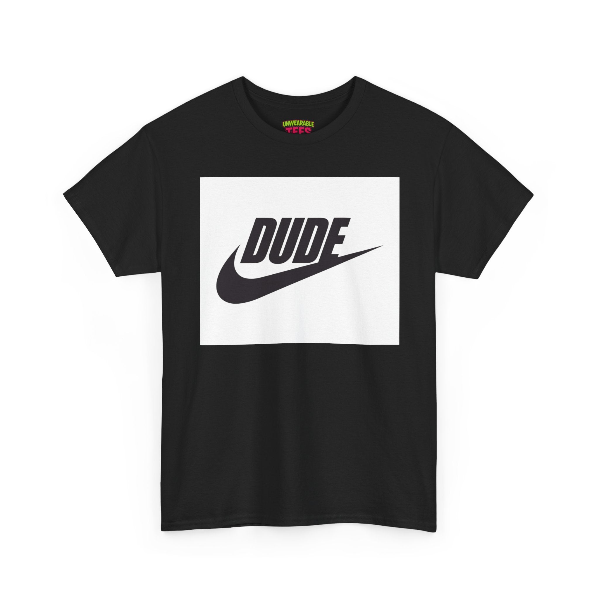 Nike Parody Logo "Dude" T-Shirt