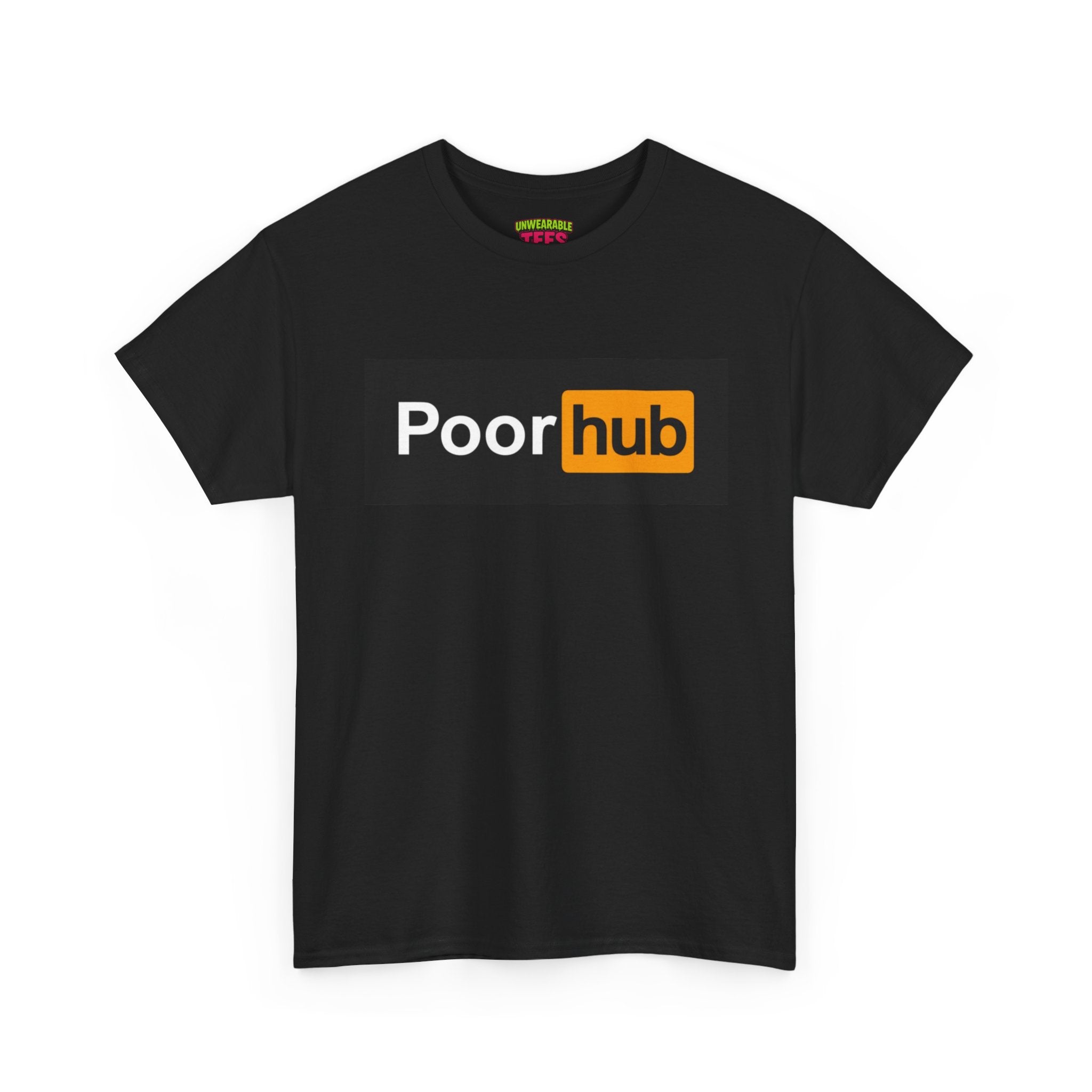 Pornhub Parody Logo "Poorhub" T-Shirt