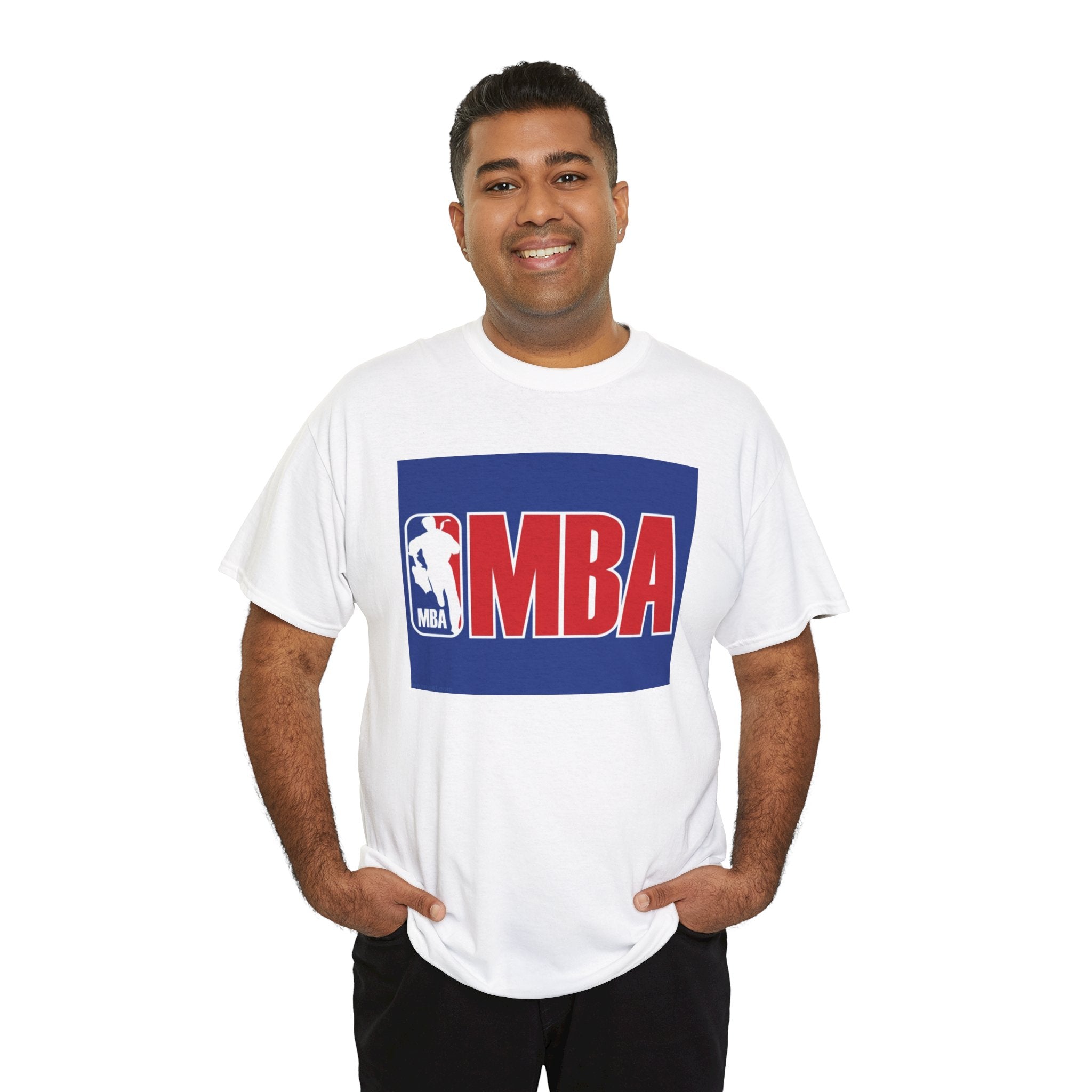 NBA Parody Logo "MBA" T-Shirt