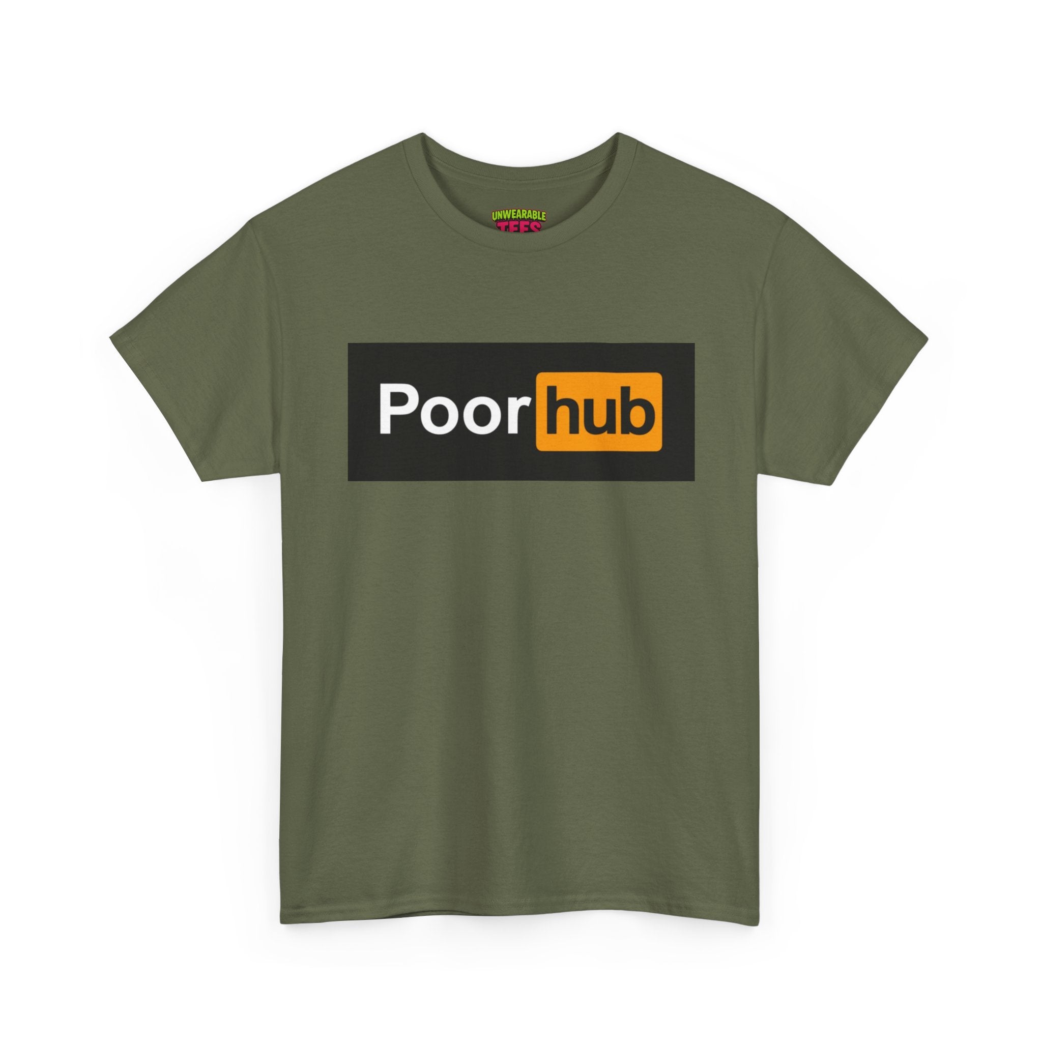 Pornhub Parody Logo "Poorhub" T-Shirt