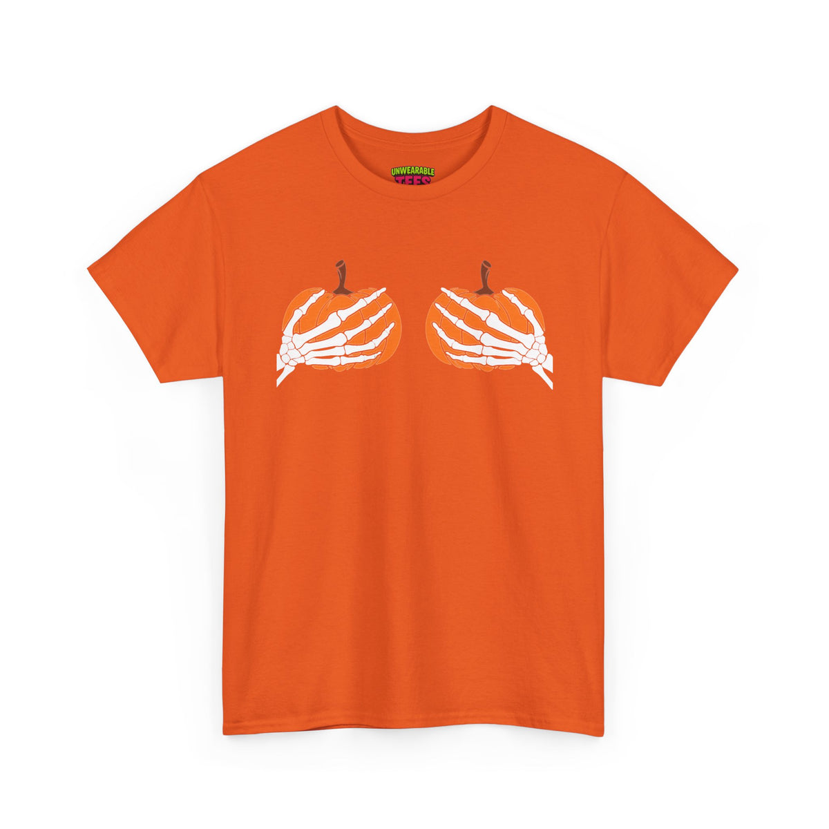 Boobs Pumpkins Inappropriate Halloween T-Shirt