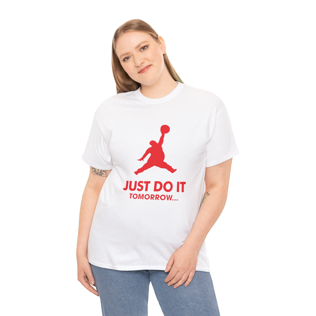 Nike Air Jordan Parody Logo "Just Do It Tomorrow" T-Shirt