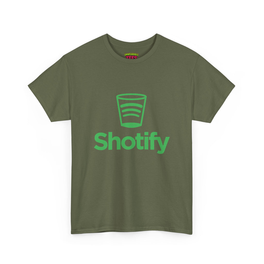 Spotify Parody Logo "Shotify" T-Shirt