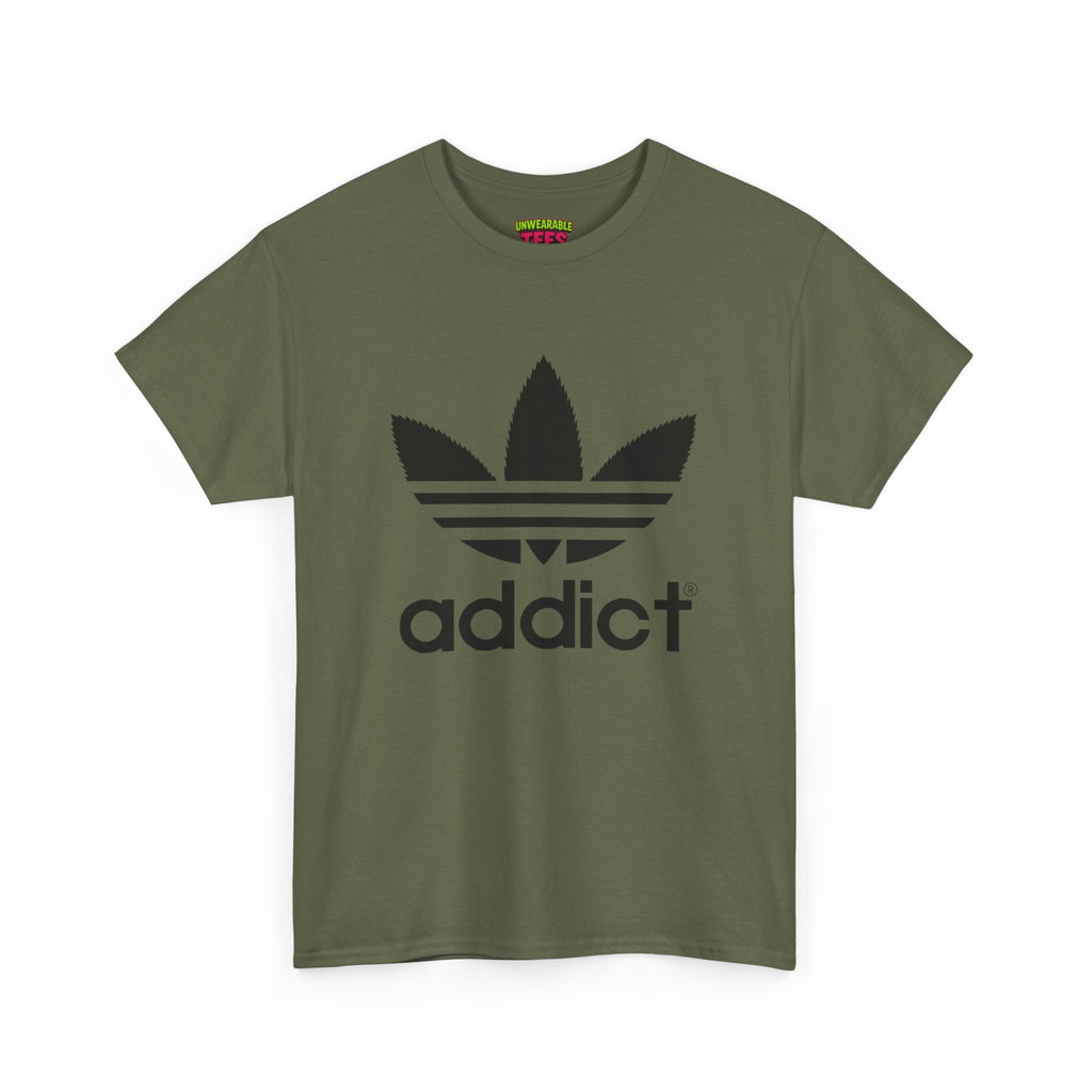 Adidas Parody Logo "Addict" T-Shirt