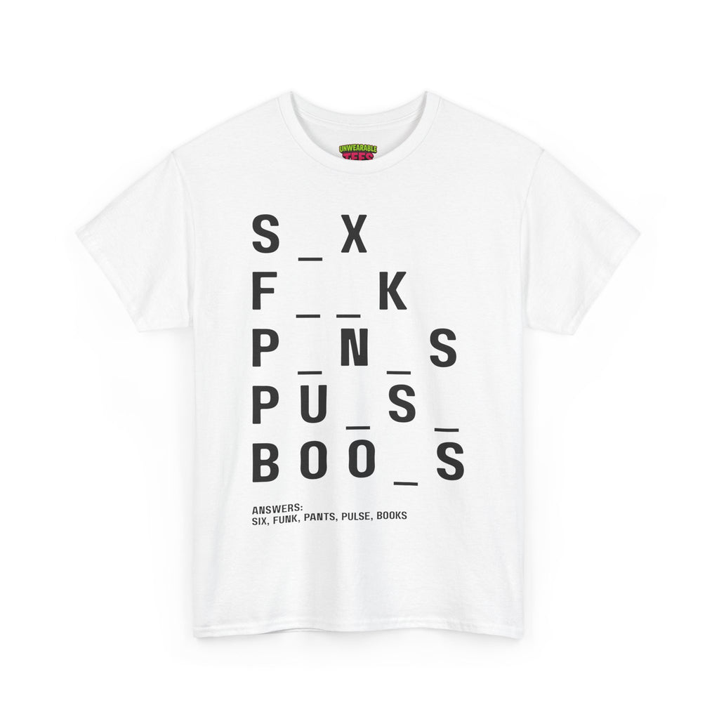 Funny NSFW Word Puzzles T-Shirt