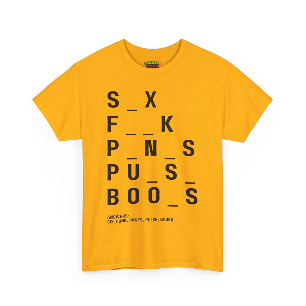 Funny NSFW Word Puzzles T-Shirt