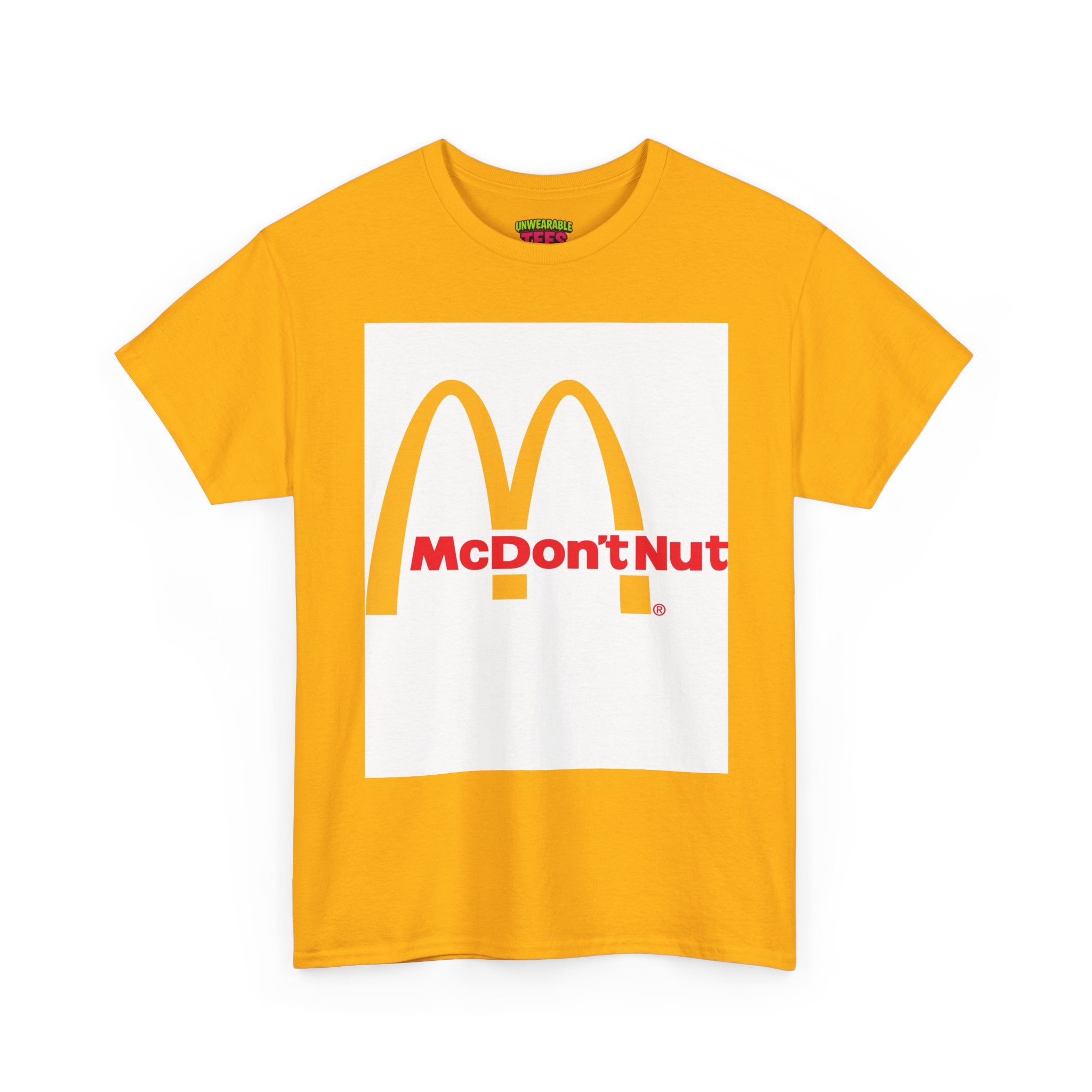 McDonald's Parody Logo "McDon'tNut" T-Shirt