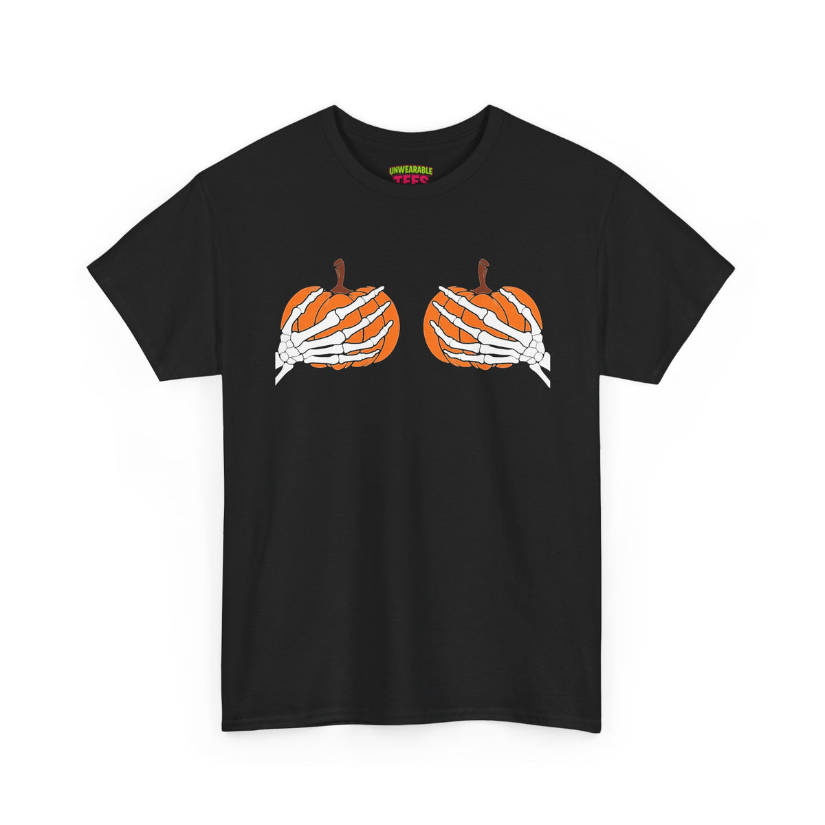 Boobs Pumpkins Inappropriate Halloween T-Shirt