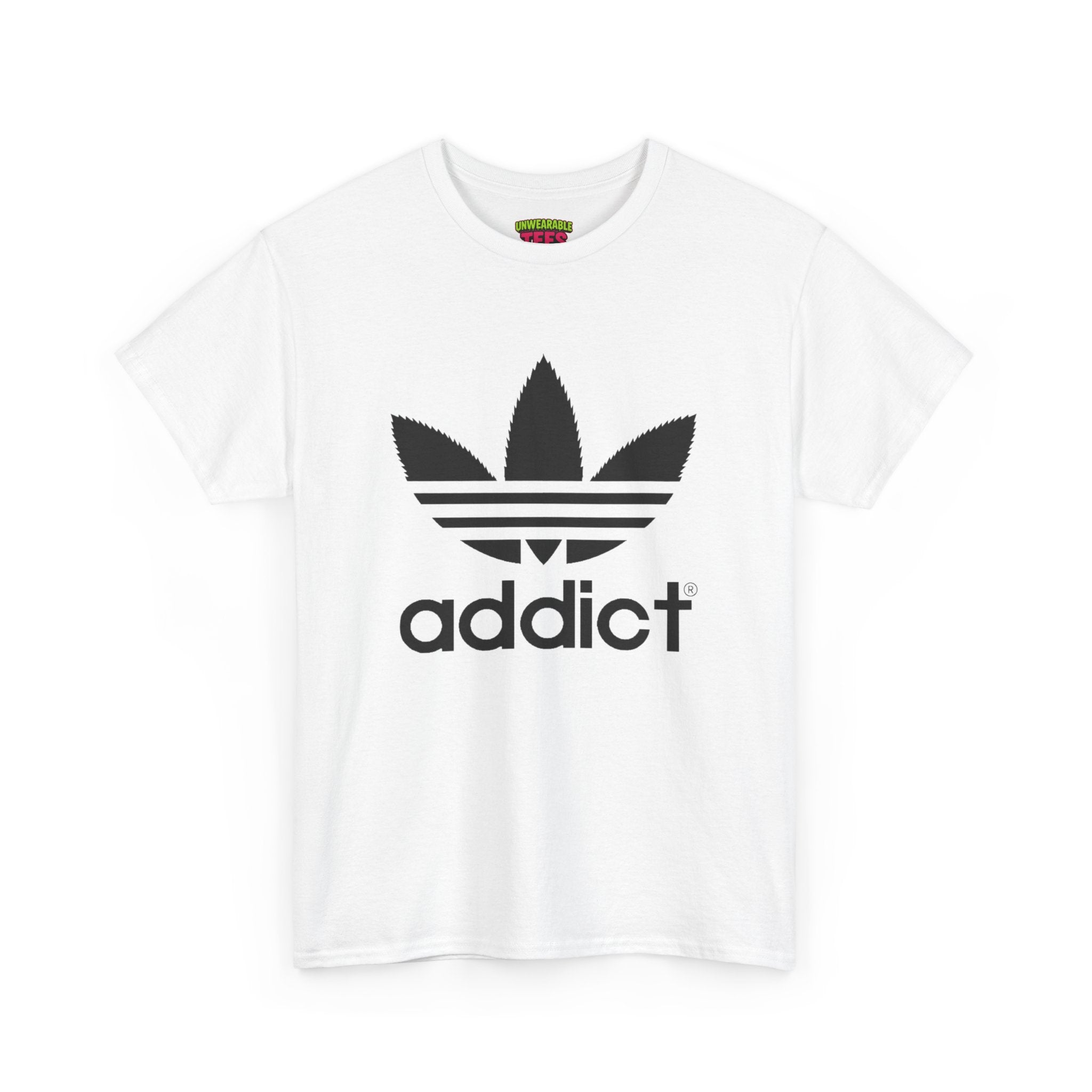 Adidas Parody Logo "Addict" T-Shirt