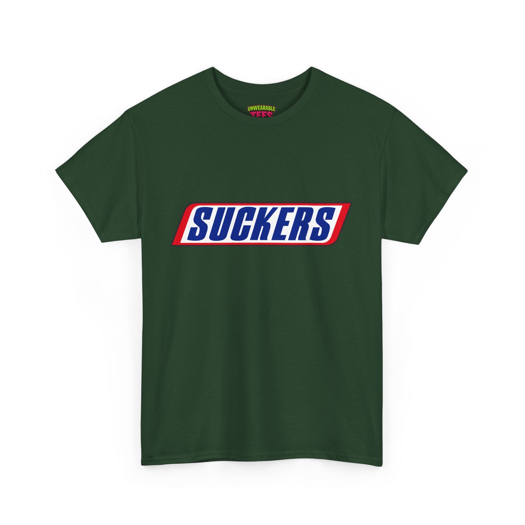Snickers Parody Logo "Suckers" T-Shirt