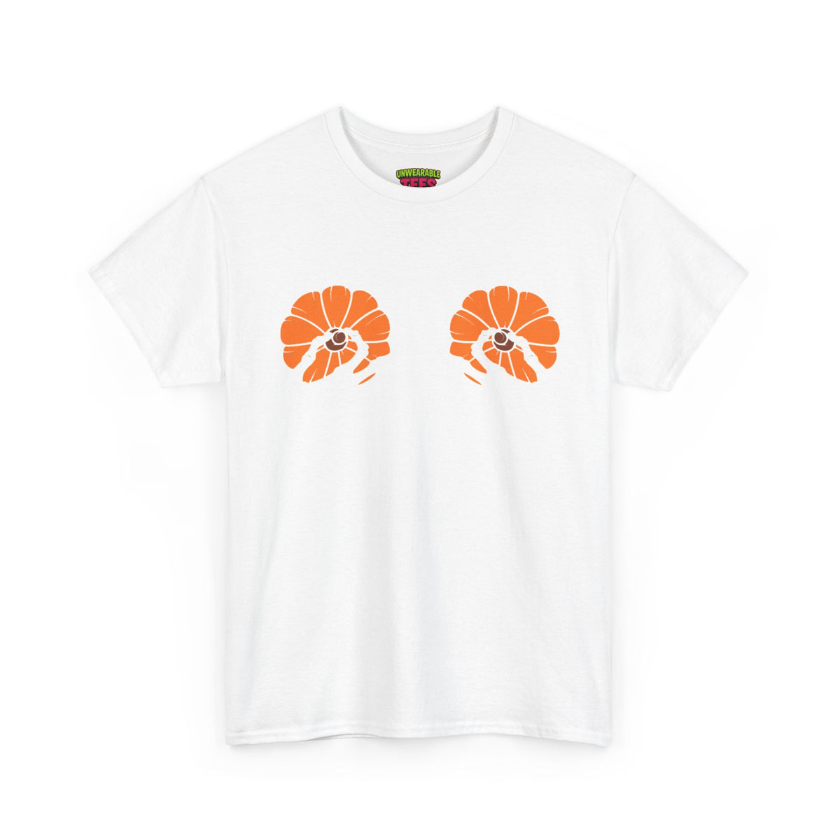 Pumpkin Boobs Inappropriate Halloween T-Shirt