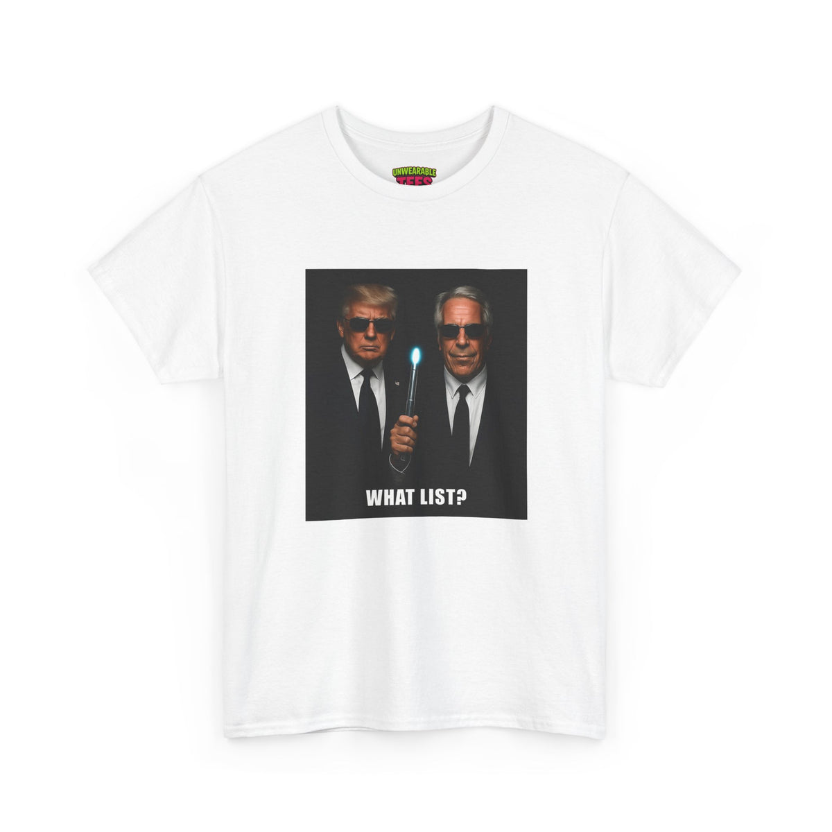 Donald Trump & Epstein What List T-Shirt
