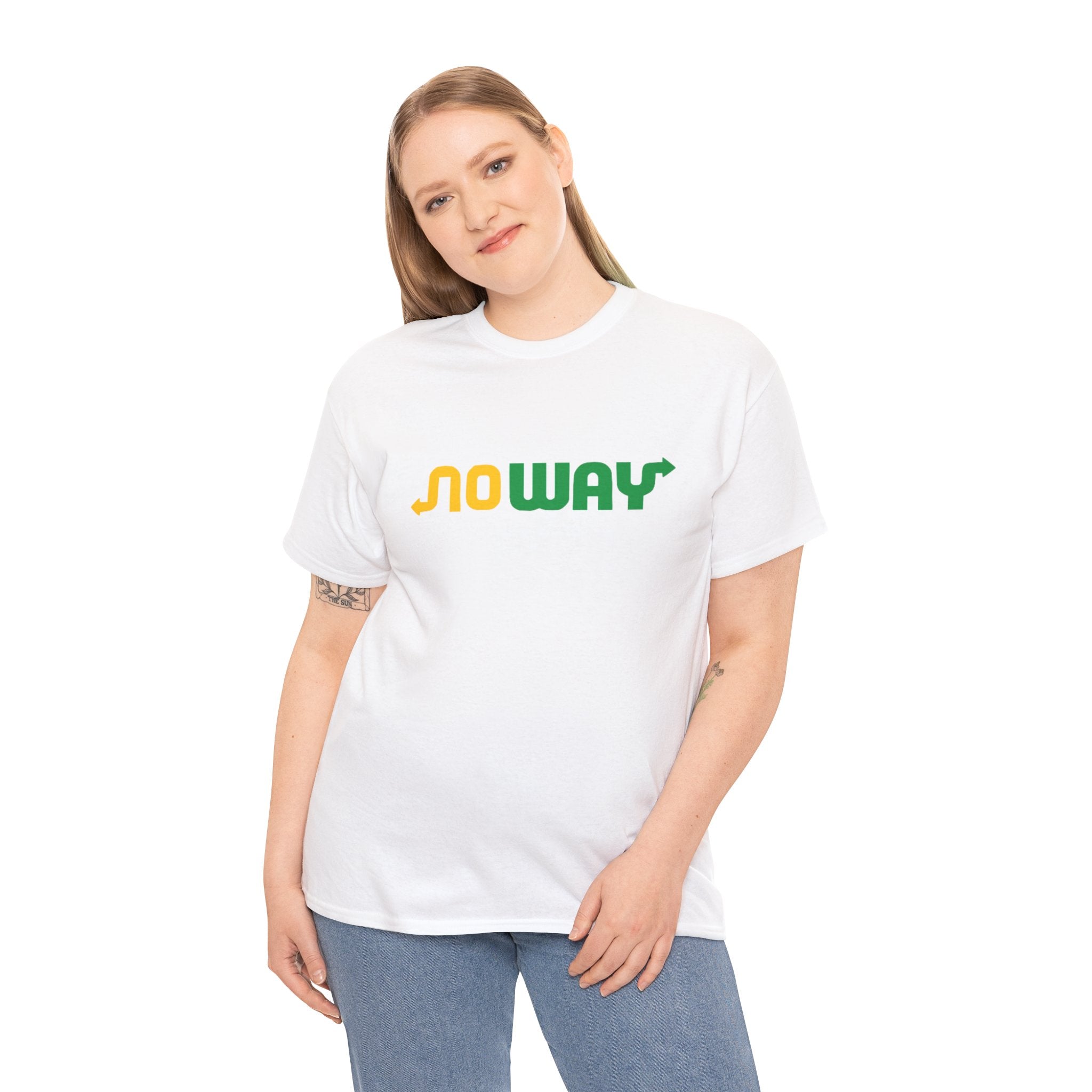 Subway Parody Logo "No way" T-Shirt