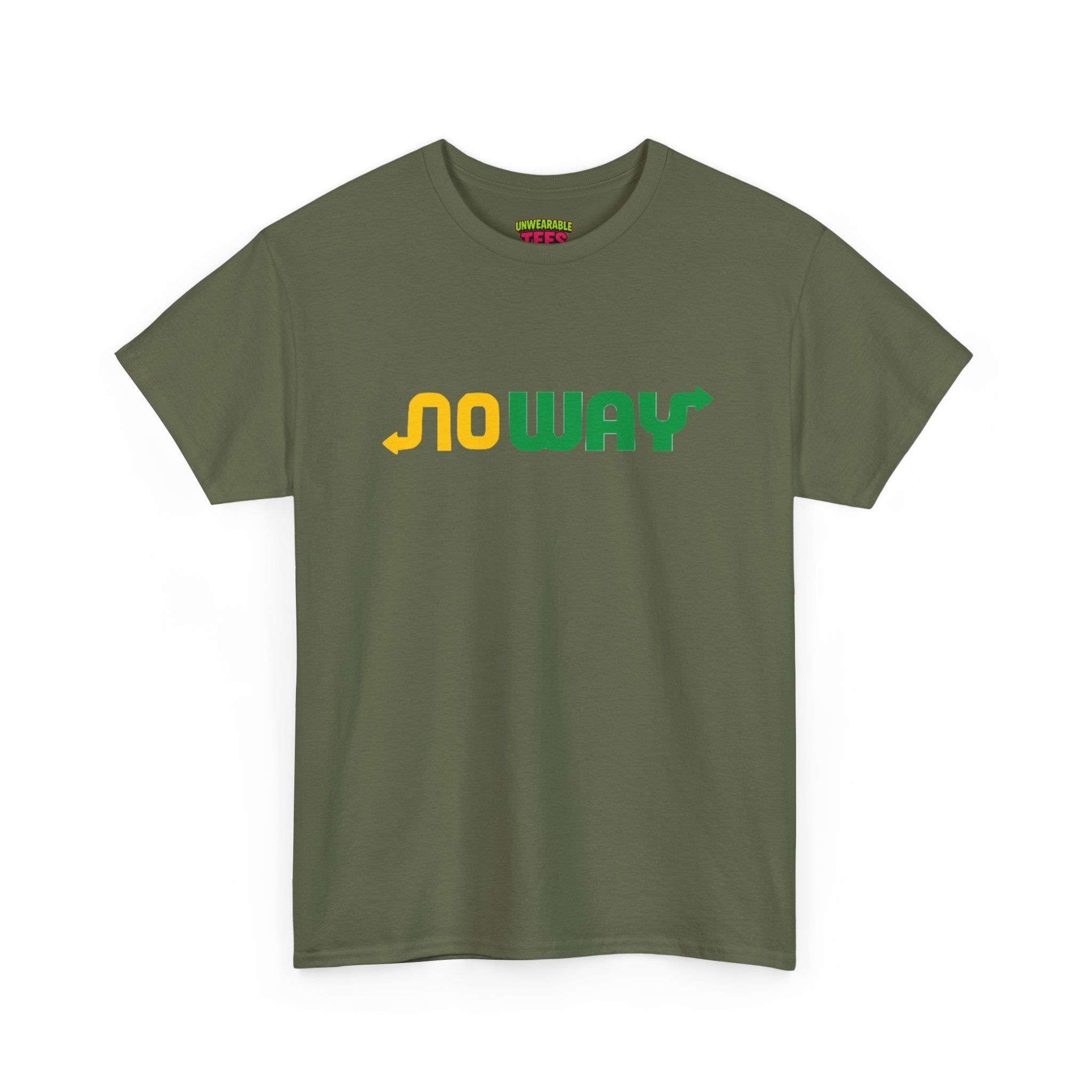 Subway Parody Logo "No way" T-Shirt