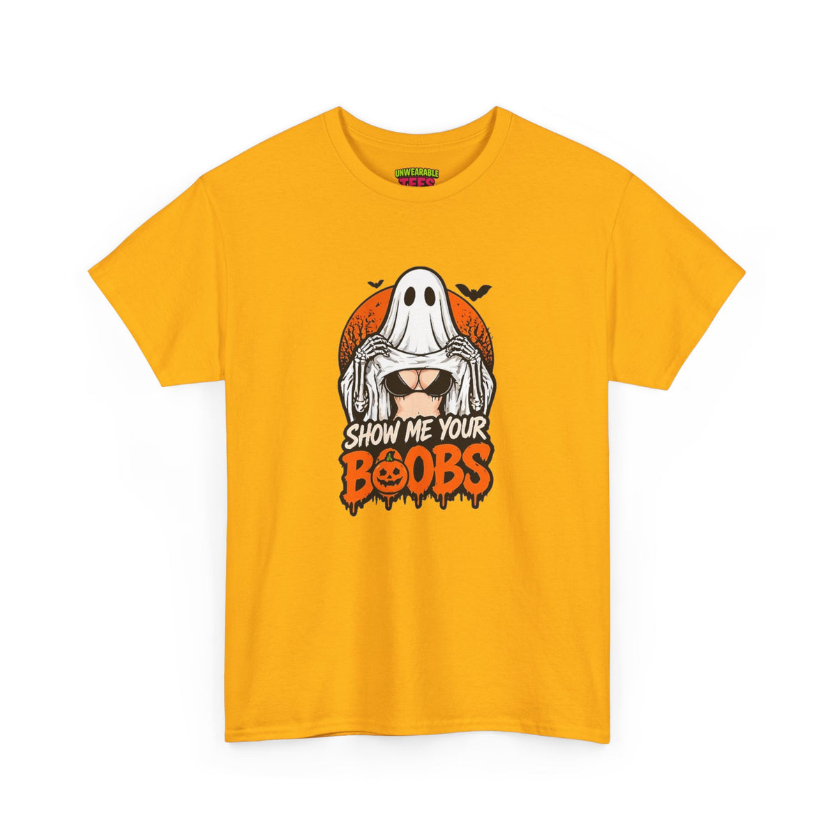 Show Me Your Boobs Inappropriate Halloween T-Shirt