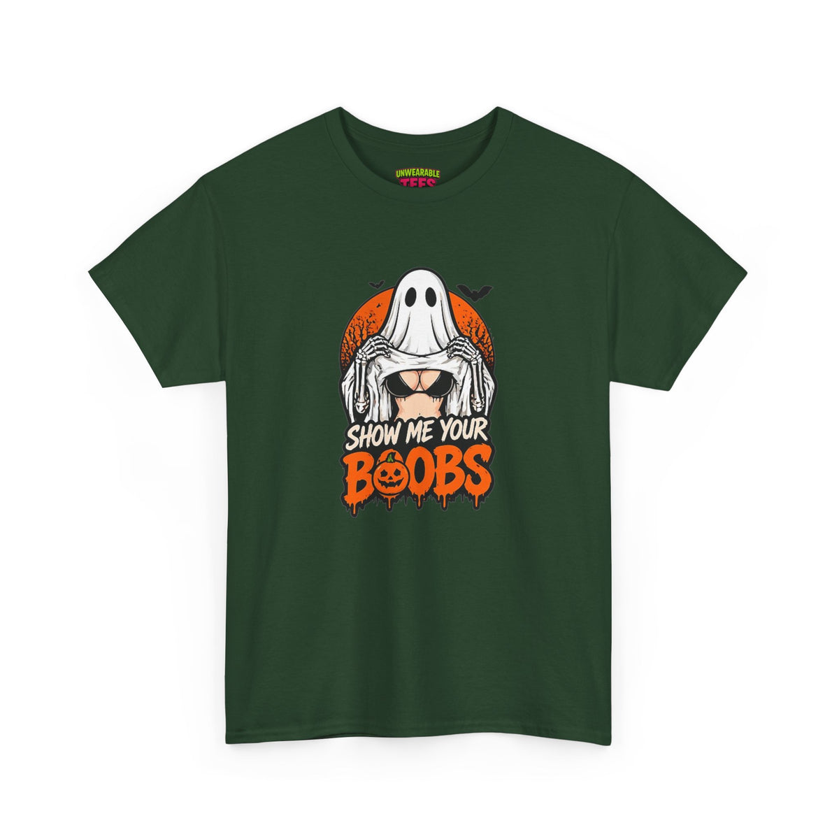 Show Me Your Boobs Inappropriate Halloween T-Shirt