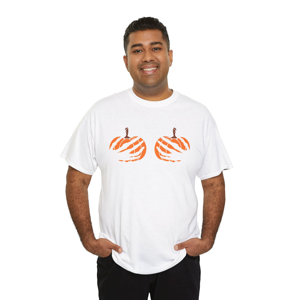 Boobs Pumpkins Inappropriate Halloween T-Shirt