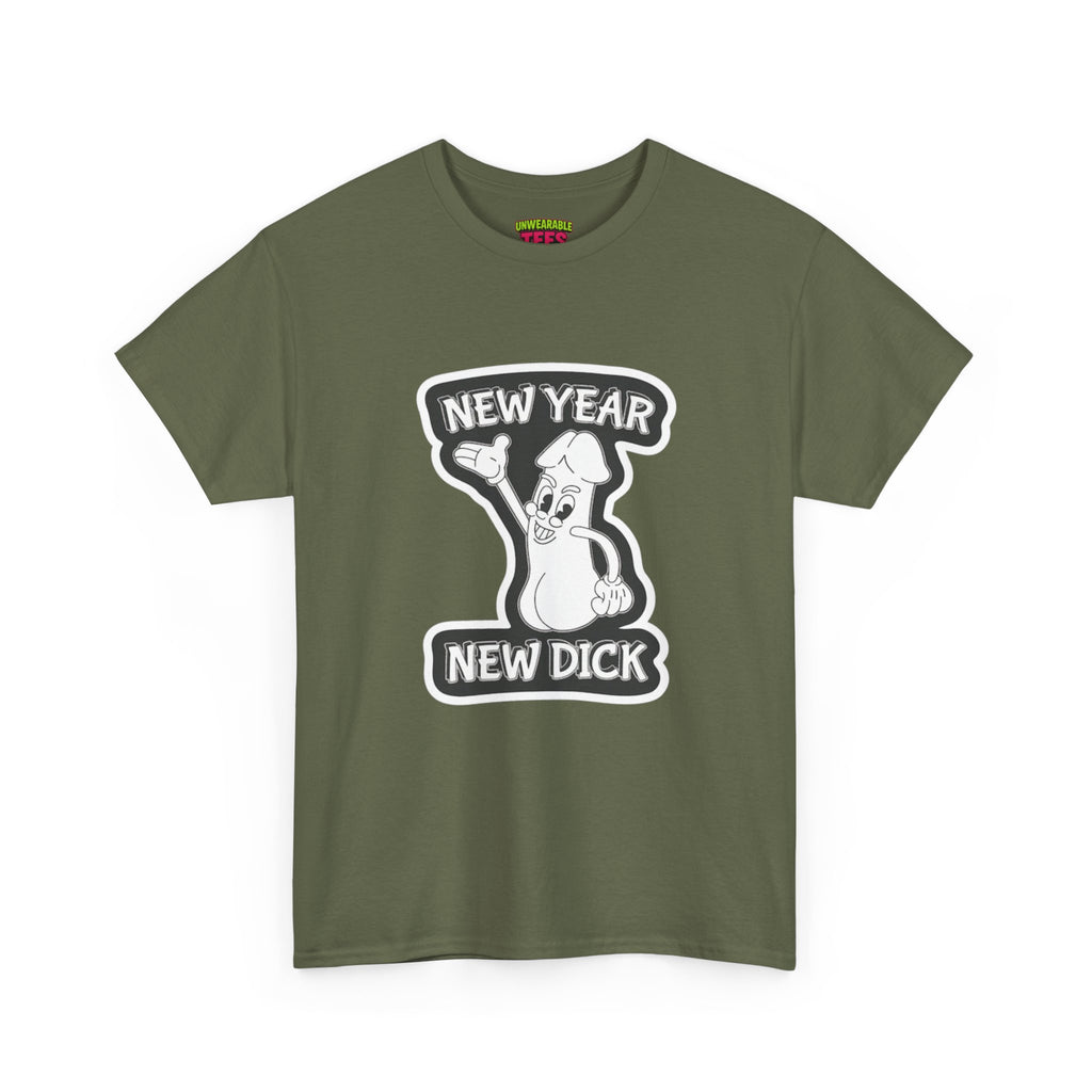 New Year New Dick Inappropriate New Year T-Shirt
